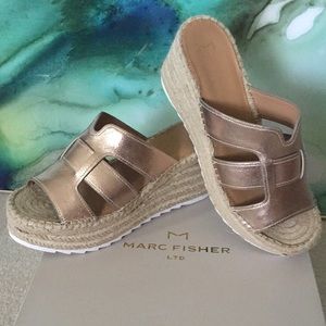 New Marc Fisher Robyn Espadrille Wedge Sandal